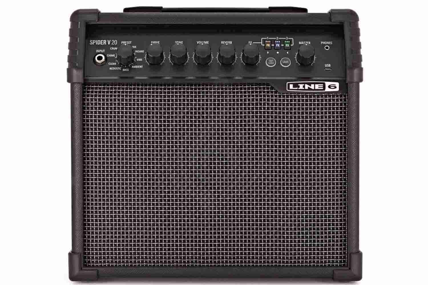 Комбоусилитель для электрогитары LINE 6 SPIDER V 20 MKII - Комбоусилитель для электрогитары - фото 2