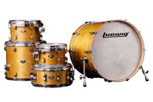 Изображение Ludwig LCEM52204 Evolution Maple - Барабанная установка, желтая
