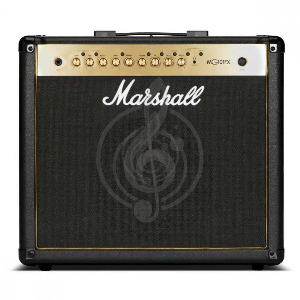 Комбоусилитель для электрогитары MARSHALL MG101GFX - комбоусилитель гитарный, 100Вт - фото 1