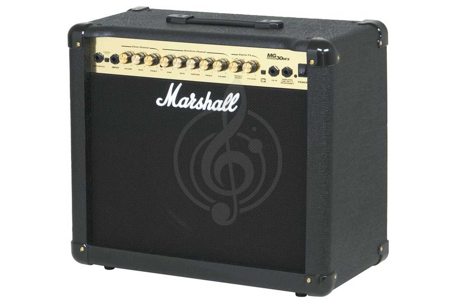 Комбоусилитель для электрогитары MARSHALL MG30GFX - комбо гитарный 30Вт - фото 1