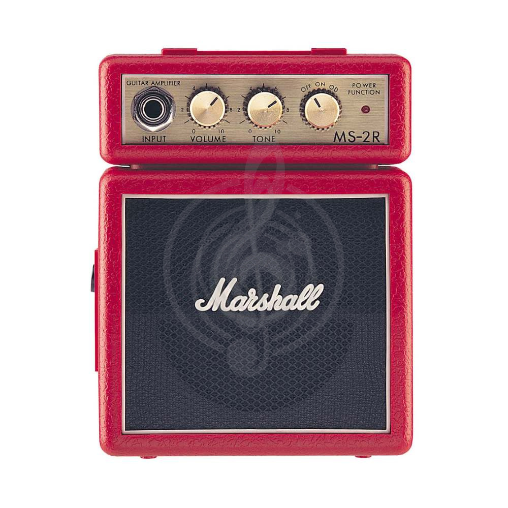Комбоусилитель для электрогитары MARSHALL MS-2R MICRO AMP (RED) - Гитарный мини-комбик - фото 1