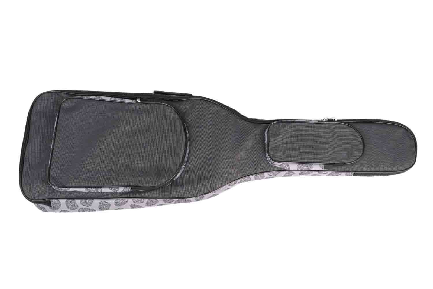 Чехол для бас-гитары MEZZO MZ-ChGB-3grey/skull2 - Чехол для бас-гитары - фото 1