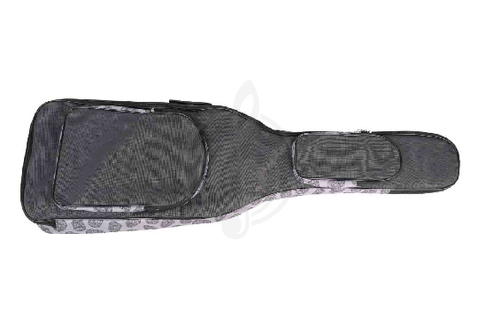 Чехол для бас-гитары MEZZO MZ-ChGB-3grey/skull2 - Чехол для бас-гитары - фото 1
