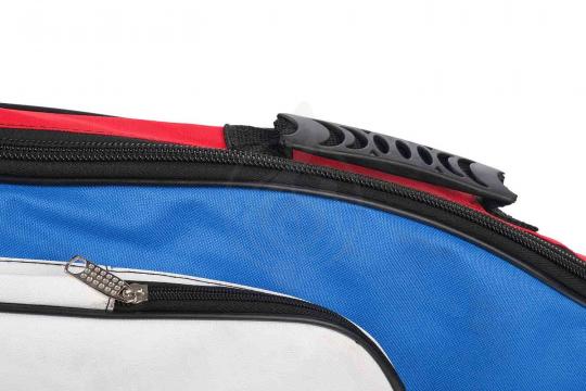 MEZZO MZ-ChGE-3red/blue/wh - Чехол для электрогитары, триколор - фото 5 Чехол для электрогитары MEZZO MZ-ChGE-3red/blue/wh - Чехол для электрогитары, триколор - фото 5