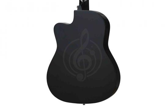 Акустическая гитара Mirra MAG-39C-BLK - Акустическая гитара, с вырезом, черная - фото 2