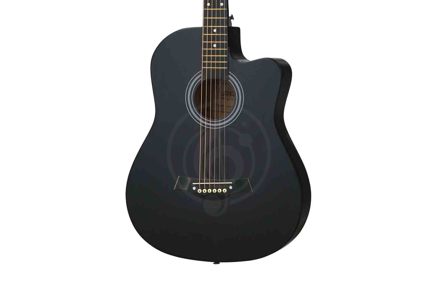 Акустическая гитара Mirra MAG-39C-BLK - Акустическая гитара, с вырезом, черная - фото 5