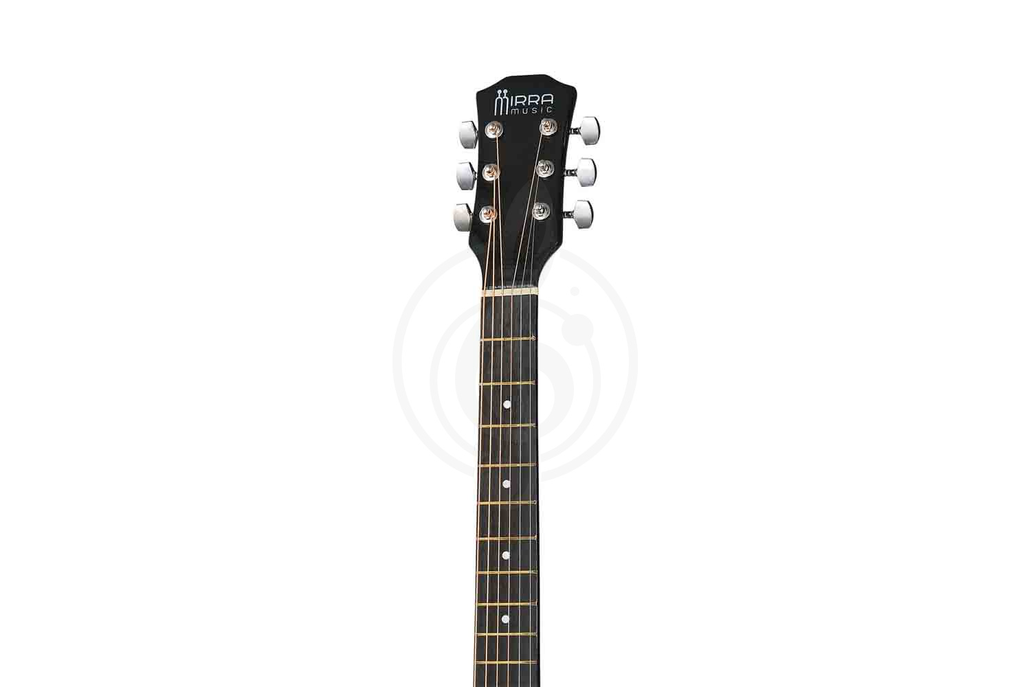 Акустическая гитара Mirra MAG-39C-BLK - Акустическая гитара, с вырезом, черная - фото 6