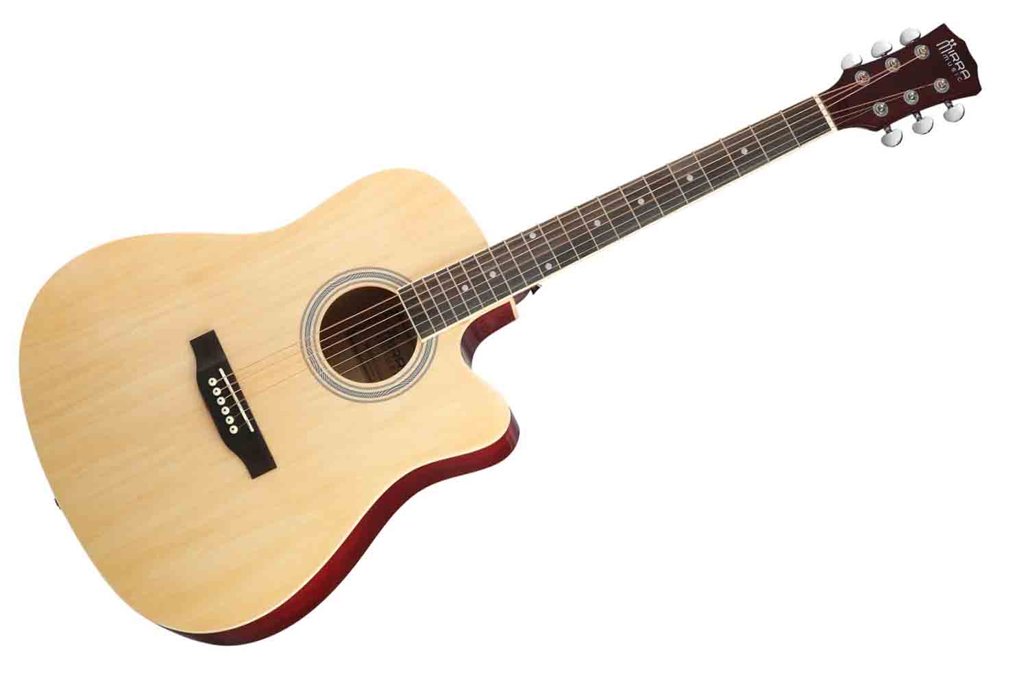Акустическая гитара Mirra MAG-41C-NAT - Акустическая гитара, с вырезом, цвет натуральный - фото 1