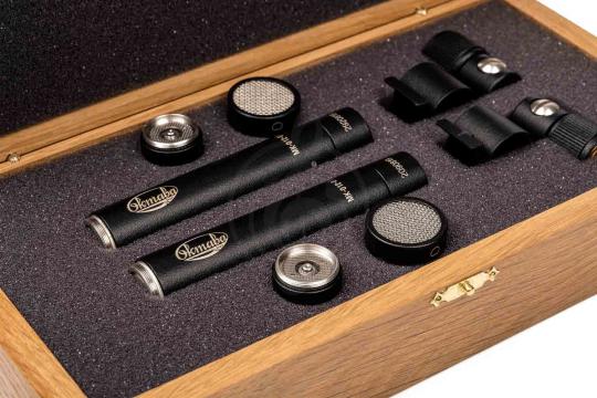 Микрофон для стрима МК-012-01-Ч-ФДМ-С Микрофон конденсаторный студийный, стереопара, в ФДМ2-04, черный, Октава - фото 7