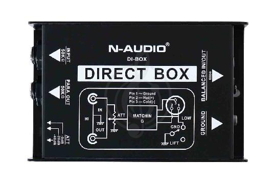 Изображение N-Audio DI-1 - Преобразователь сигнала для гитары, ди-бокс, пассивный