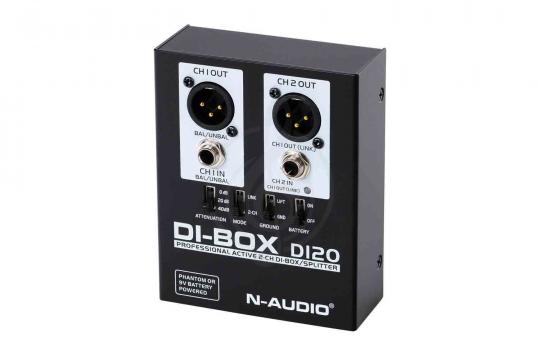 DI-box N-Audio DI20 - Преобразователь сигнала для гитары, ди-бокс, активный - фото 6