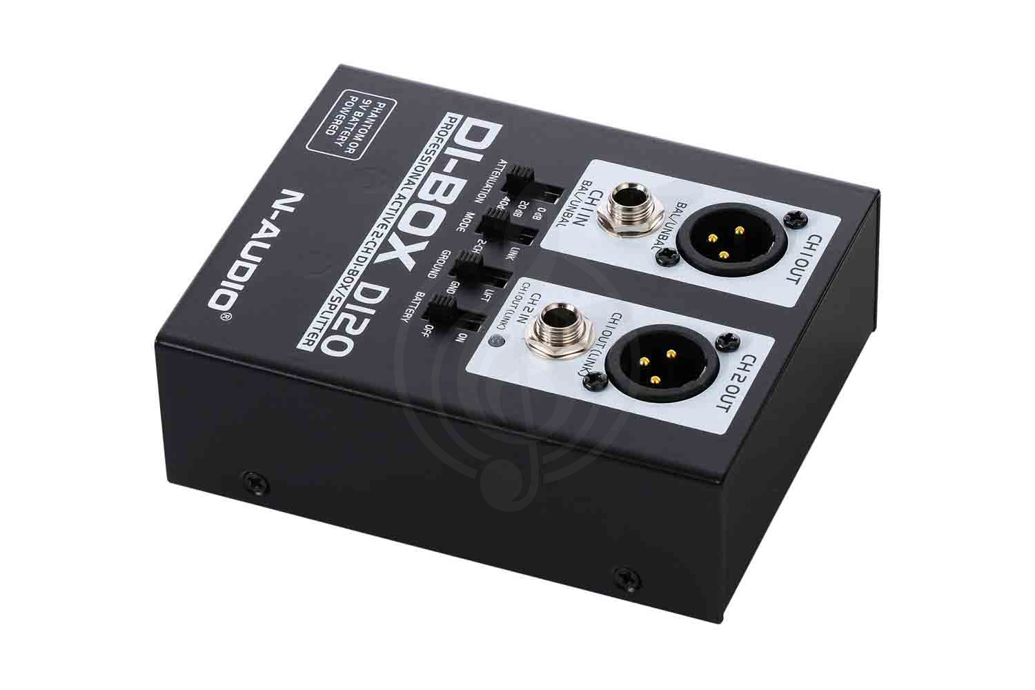 DI-box N-Audio DI20 - Преобразователь сигнала для гитары, ди-бокс, активный - фото 3