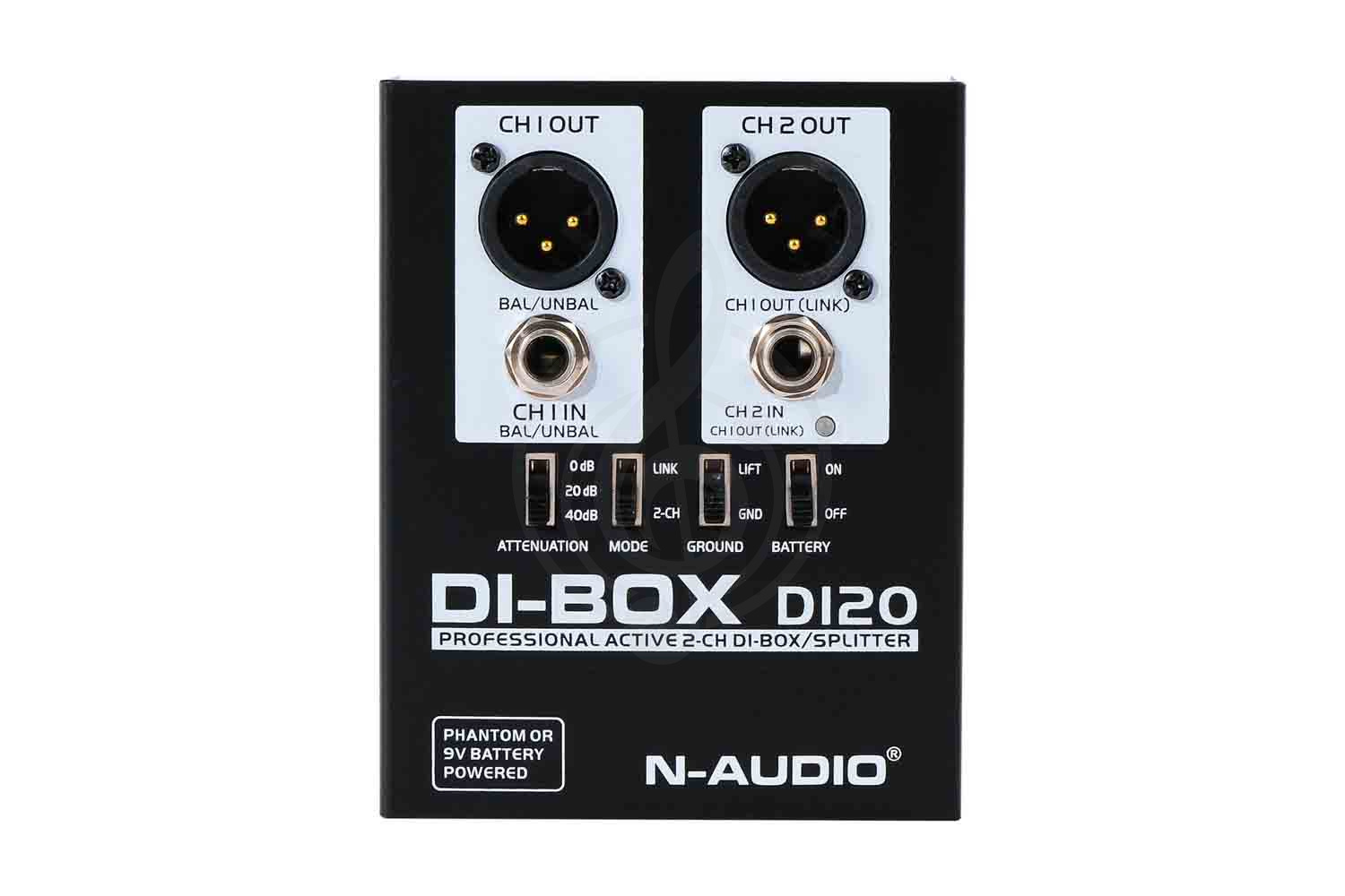 DI-box N-Audio DI20 - Преобразователь сигнала для гитары, ди-бокс, активный - фото 5