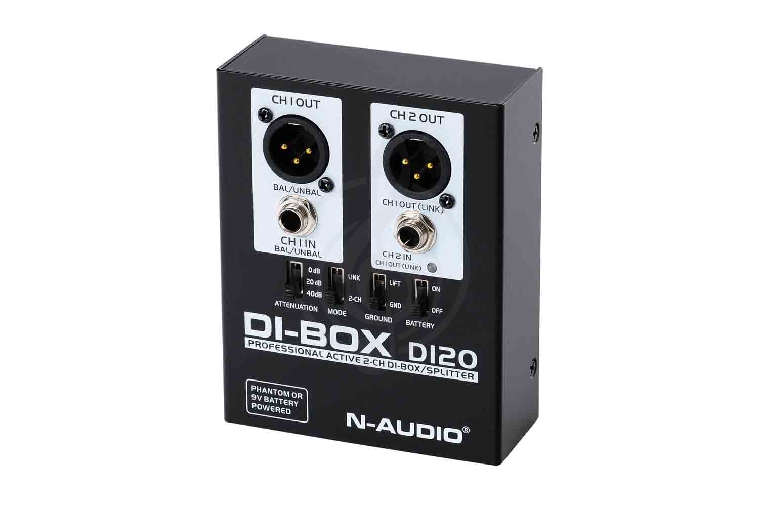 DI-box N-Audio DI20 - Преобразователь сигнала для гитары, ди-бокс, активный - фото 6