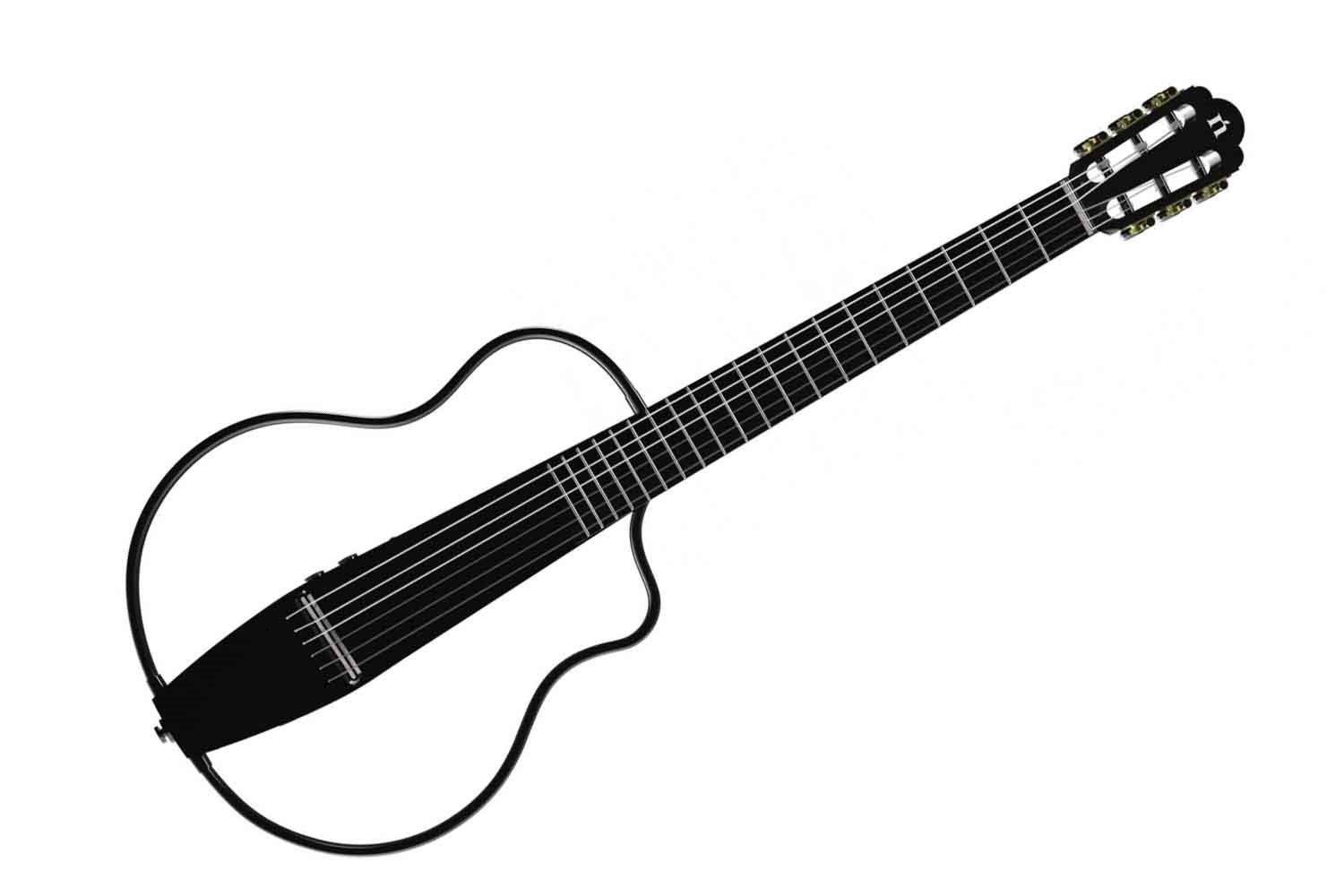 Электроакустическая гитара NATASHA NBSG Nylon Black - Электроакустическая гитара бескорпусная - фото 1