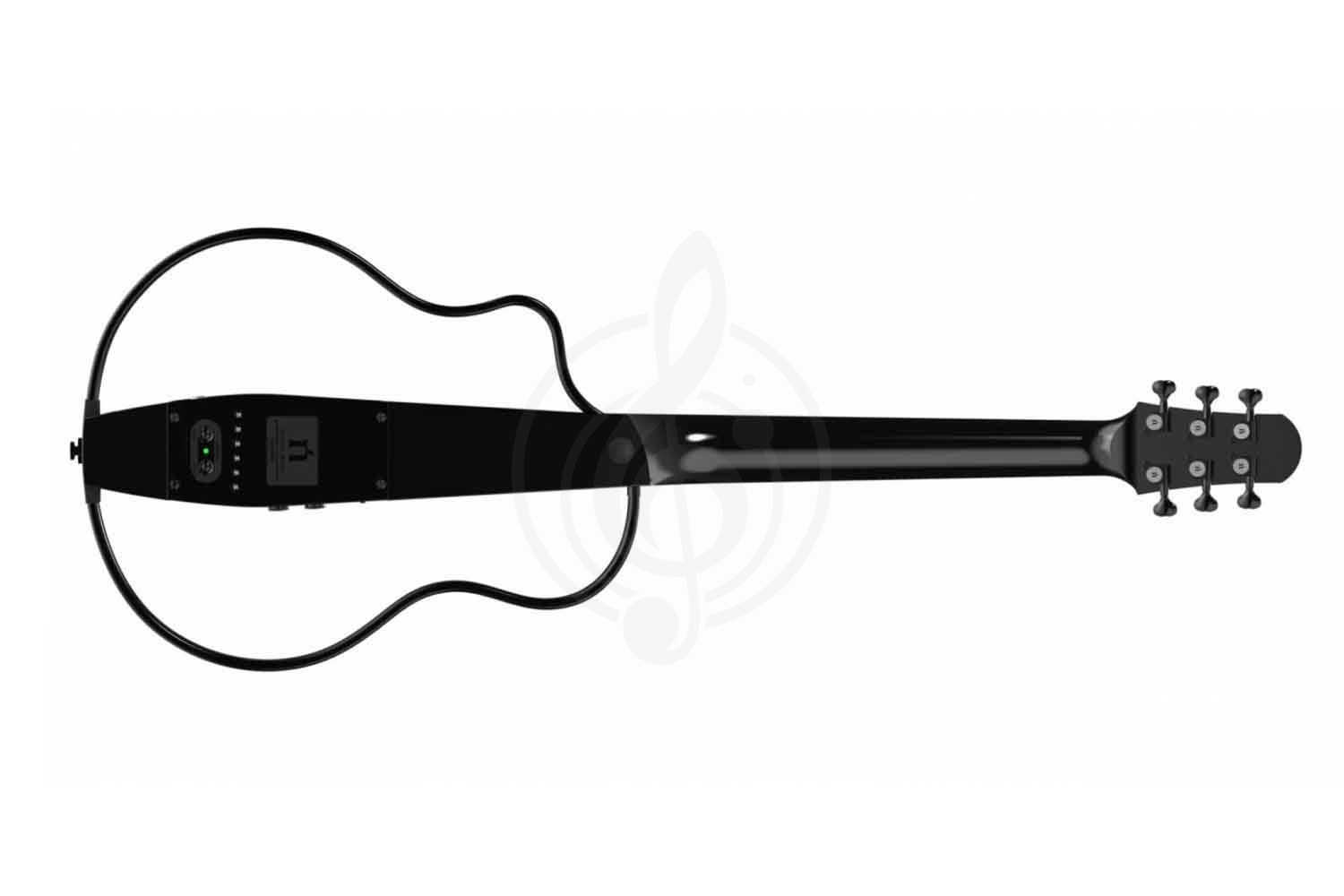 Электроакустическая гитара NATASHA NBSG Steel Black - Электроакустическая  гитара беспроводная бескорпусная - фото 2