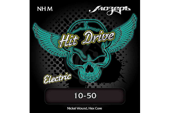Струны для электрогитары NH-M Medium Hit Drive Комплект струн для электрогитары, 10-50, Мозеръ - фото 1