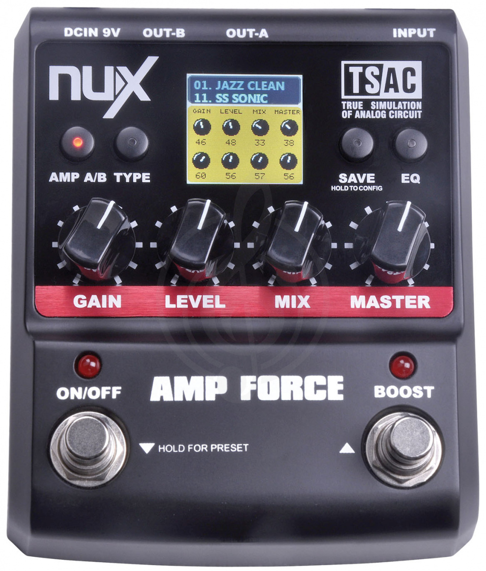Эмулятор NUX AMP FORCE педаль моделирования - фото 2