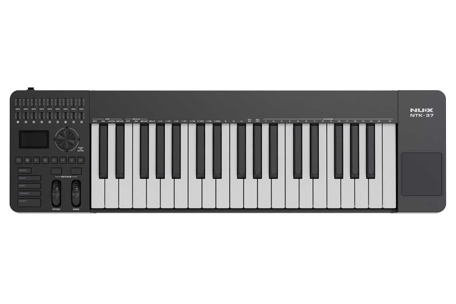 MIDI-клавиатура Nux NTK-37 Track Keyboard - MIDI-клавиатура, 37 клавиш - фото 1