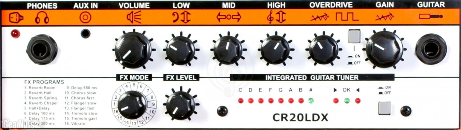 Комбоусилитель для электрогитары Orange CR-20LDX-BLK Комбо гитарный, 8", 20Вт - фото 5