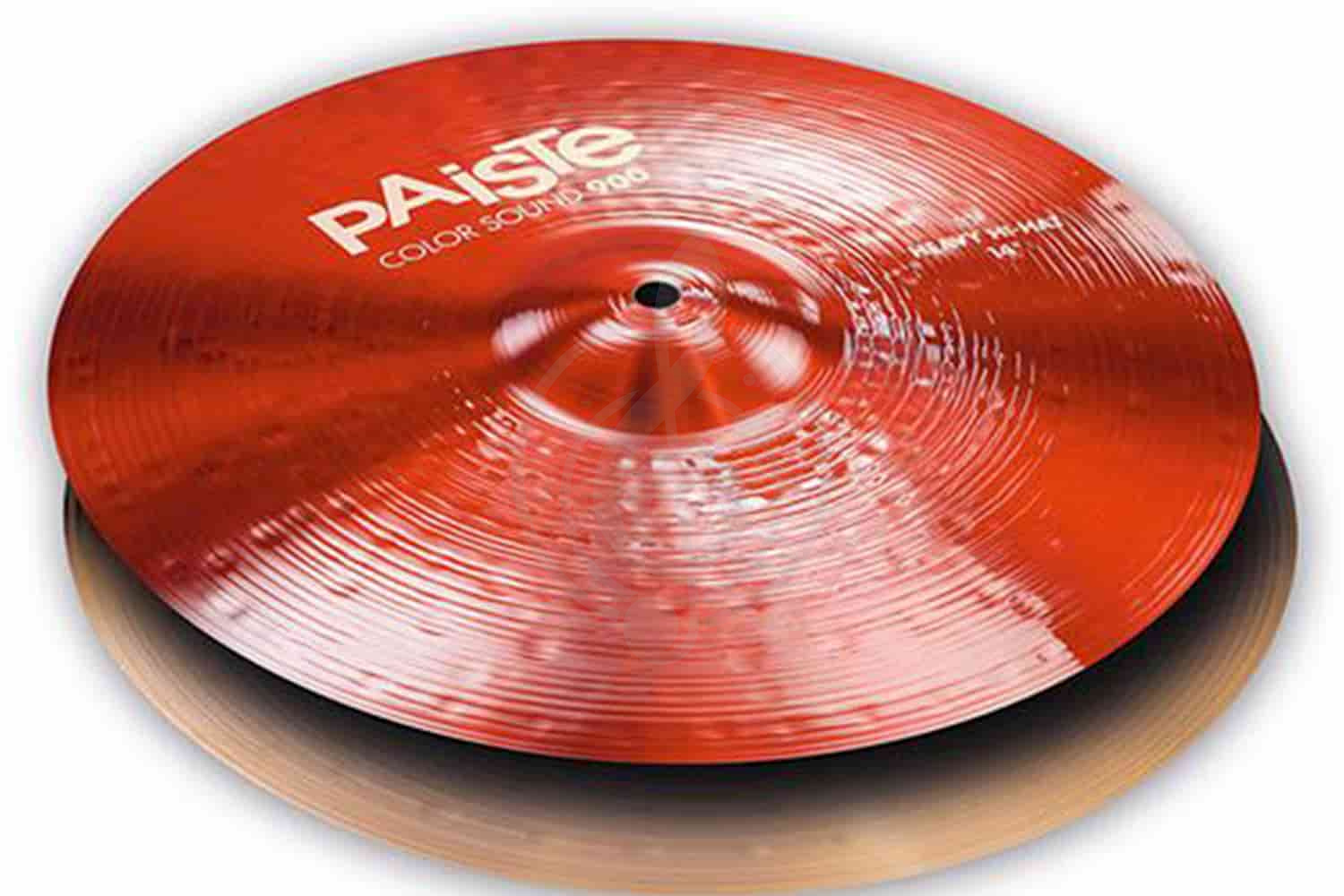 Тарелка Hi-Hat Paiste 0001923414 Color Sound 900 Red Heavy Hi-Hat - Две тарелки 14" - фото 1