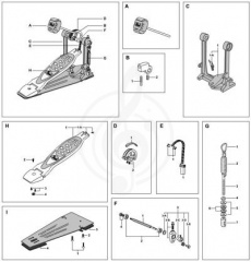 Фурнитура для ударных Pearl SPA-9A  пружина педали для бас барабана - фото 3