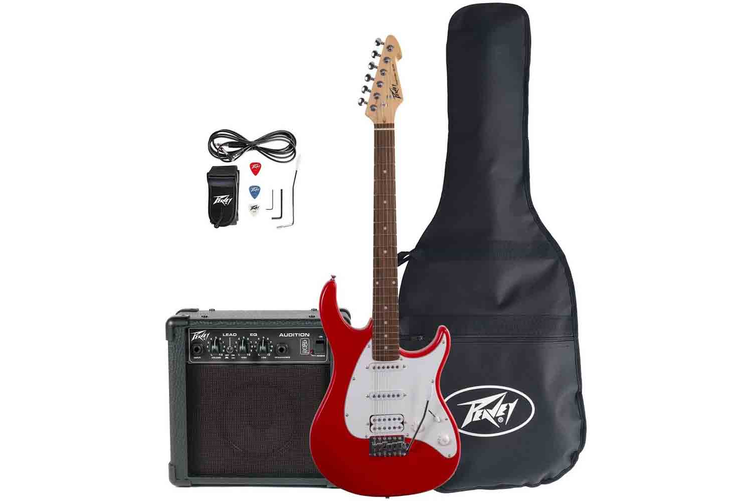 Электрогитара Superstrat PEAVEY Raptor Plus Pack Red - Электрогитара, комплект - фото 1