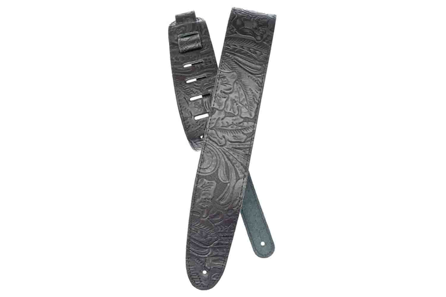 Ремень для гитары Planet Waves 25LE00 Embossed Кожаный ремень - фото 1