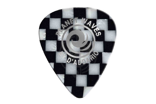 Медиатор Planet Waves Checkerboard - Медиатор, целлулоид, расцветка шахматы, средний. - фото 1