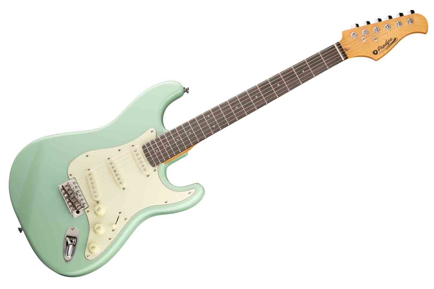 Электрогитара Stratocaster Prodipe JMFST80RASG - Электрогитара ST80RA, зеленая - фото 1