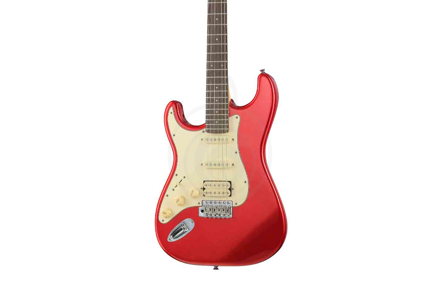 Электрогитара Stratocaster Prodipe JMFST83LHRACA - Электрогитара ST83RA, леворукая, красная - фото 6