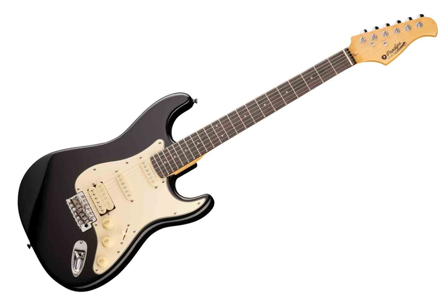 Электрогитара Stratocaster Prodipe JMFST83RABK - Электрогитара ST83RA, черная - фото 1