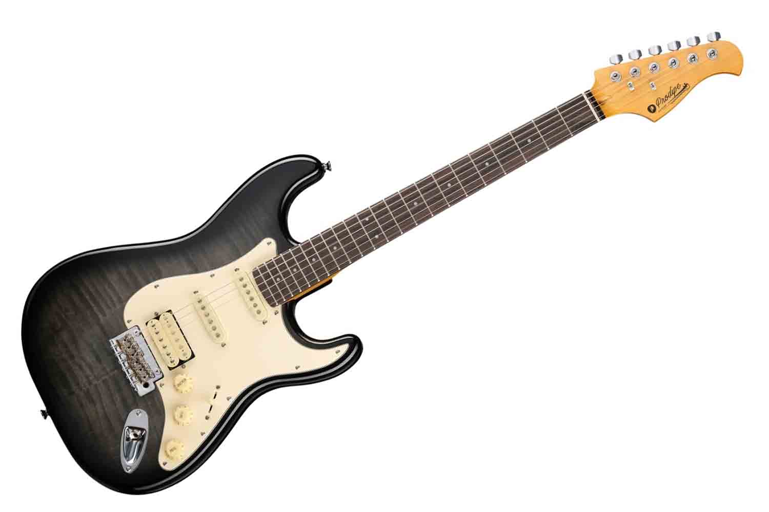 Электрогитара Stratocaster Prodipe JMFST93ALDERTBK - Электрогитара - фото 1