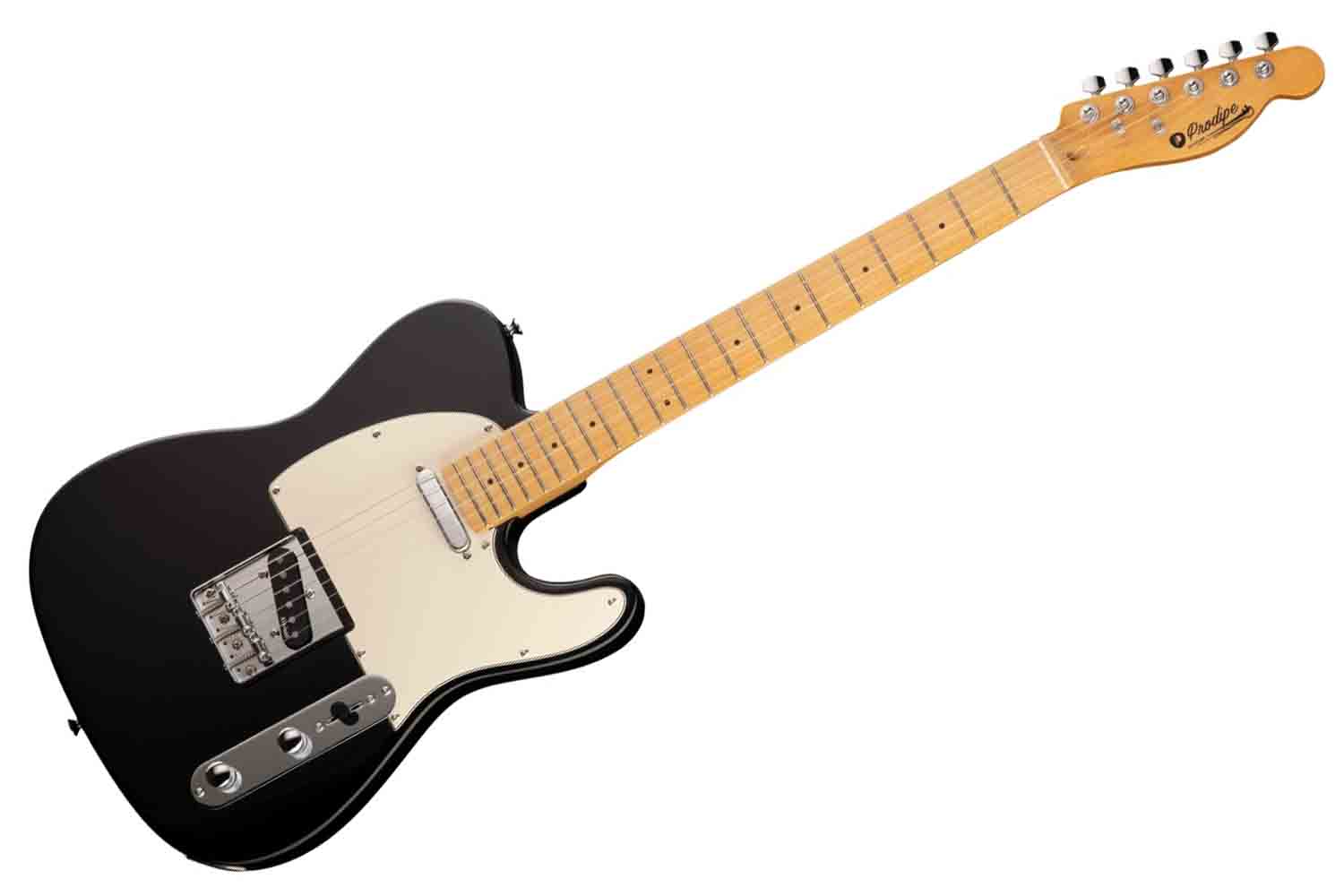 Электрогитара Telecaster Prodipe JMFTC80MABK - Электрогитара TC80MA, черная - фото 1