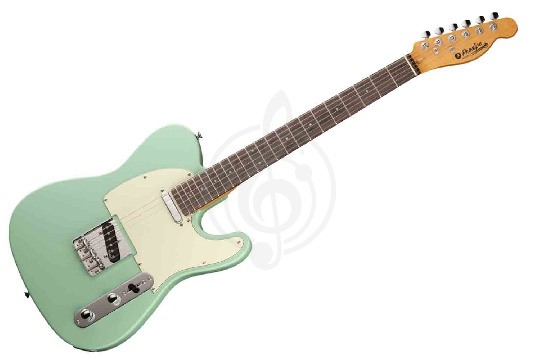 Электрогитара Telecaster Prodipe JMFTC80RASG - Электрогитара TC80RA, зеленая - фото 1