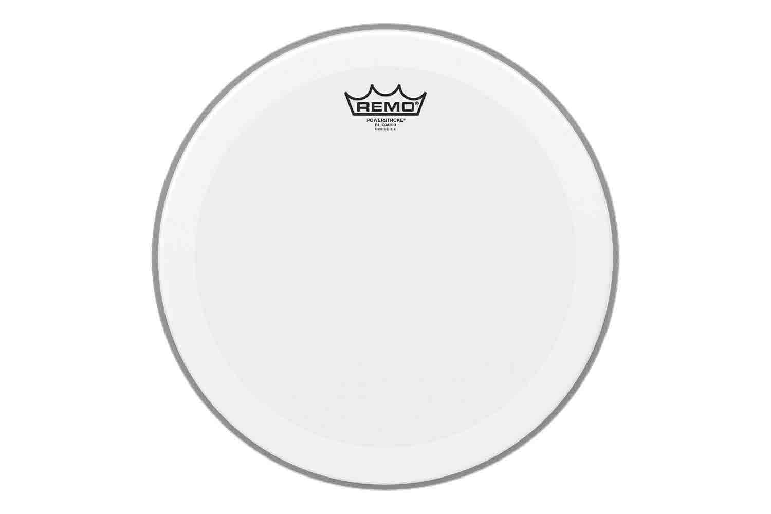 Пластик для рабочего Remo P4-0114-BP 14"Powerstroke coated - Пластик для барабана двойной (напыление и демпф. кольцо) - фото 1