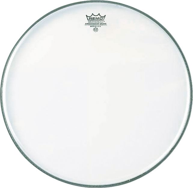 Пластик резонансный REMO SA-0114-00 AMBASSADOR 14" HAZY SNARE SIDE - однослойный пластик для малого барабана (нижний) - фото 1