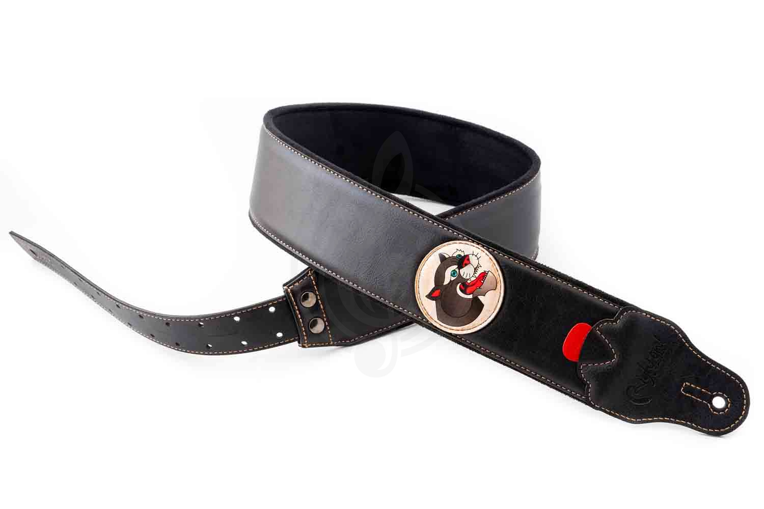 Ремень для гитары RightOn Straps 8419612002401 Groove Old School Panther - Ремень для гитары - фото 6