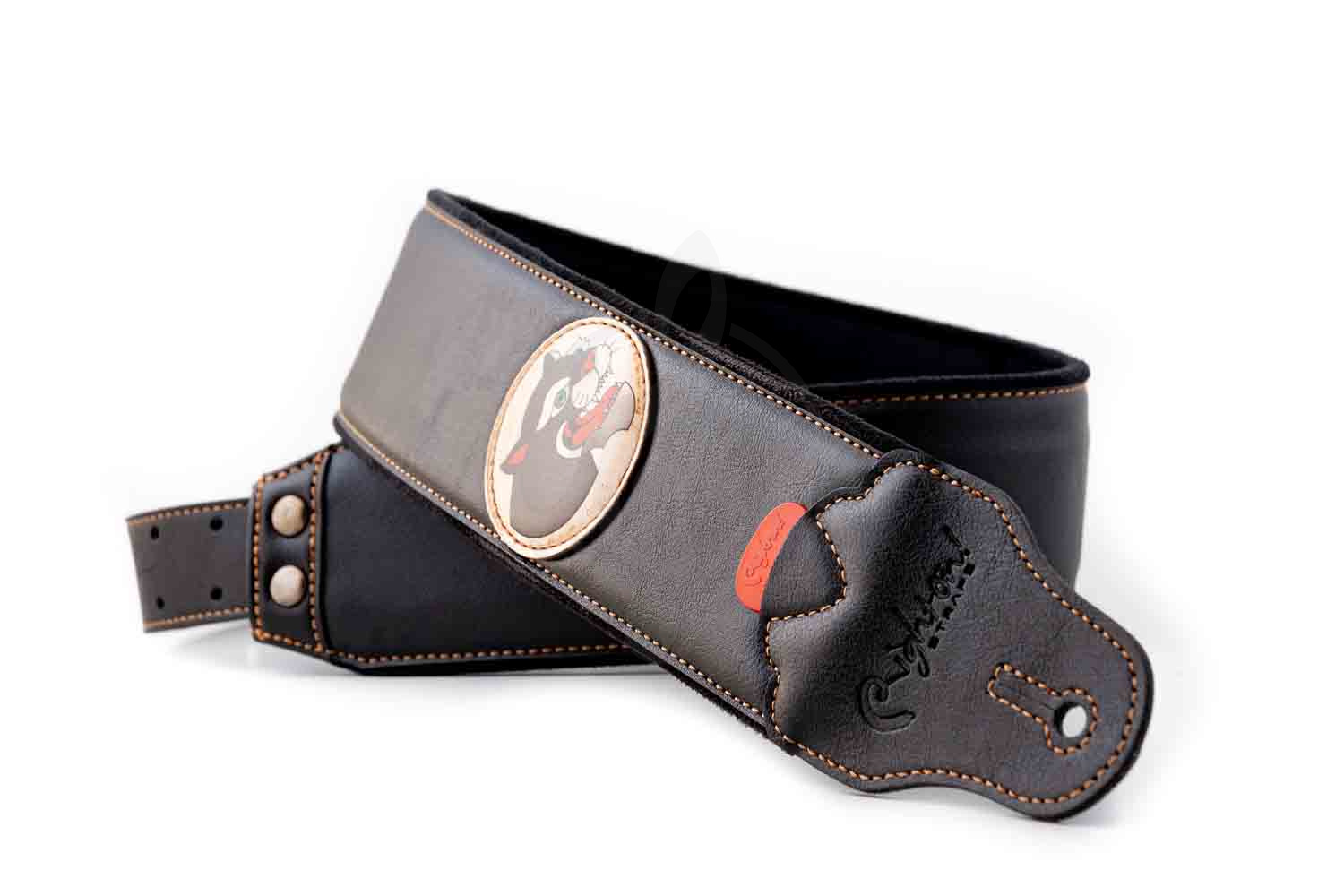 Ремень для гитары RightOn Straps 8419612002401 Groove Old School Panther - Ремень для гитары - фото 8