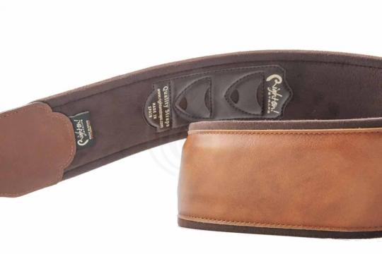 Ремень для гитары RightOn Straps Groove Smooth Woody - Ремень для гитары кожаный - фото 3