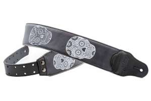 Изображение RightOn Straps Leathercraft Sugar Black - Ремень для гитары