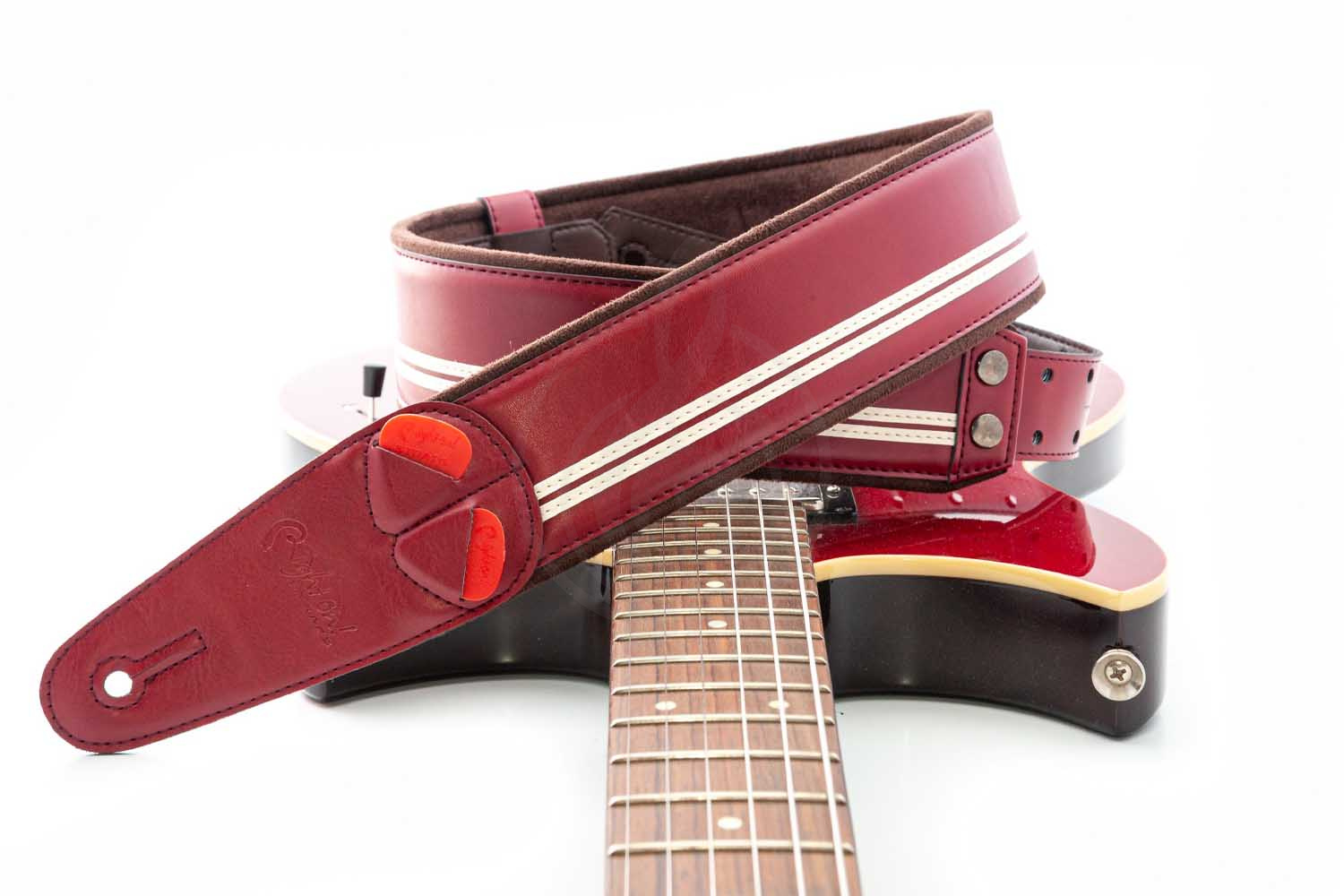 Ремень для гитары RightOn Straps Mojo Race Red - Ремень для гитары - фото 6