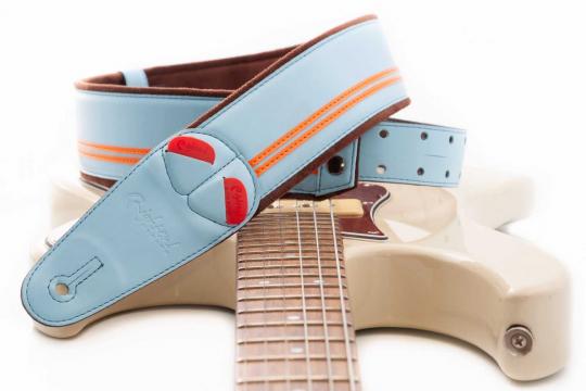 Ремень для гитары RightOn Straps Mojo Race Sonic Blue - Ремень для гитары - фото 3