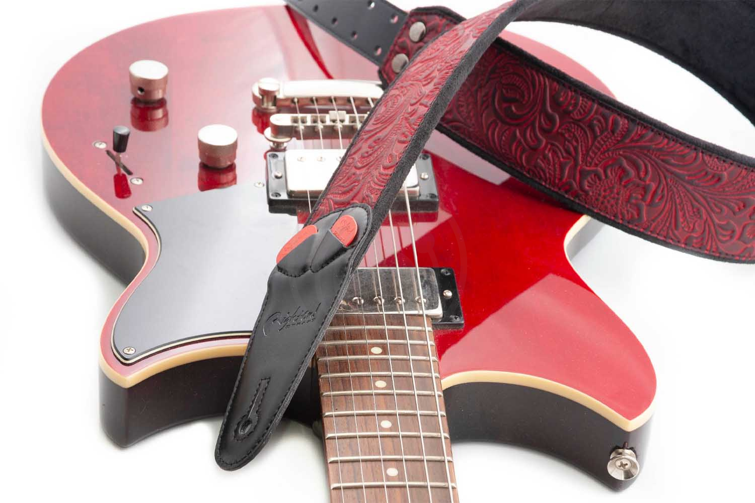 Ремень для гитары RightOn Straps Mojo Sandokan Red - Ремень для гитары - фото 4