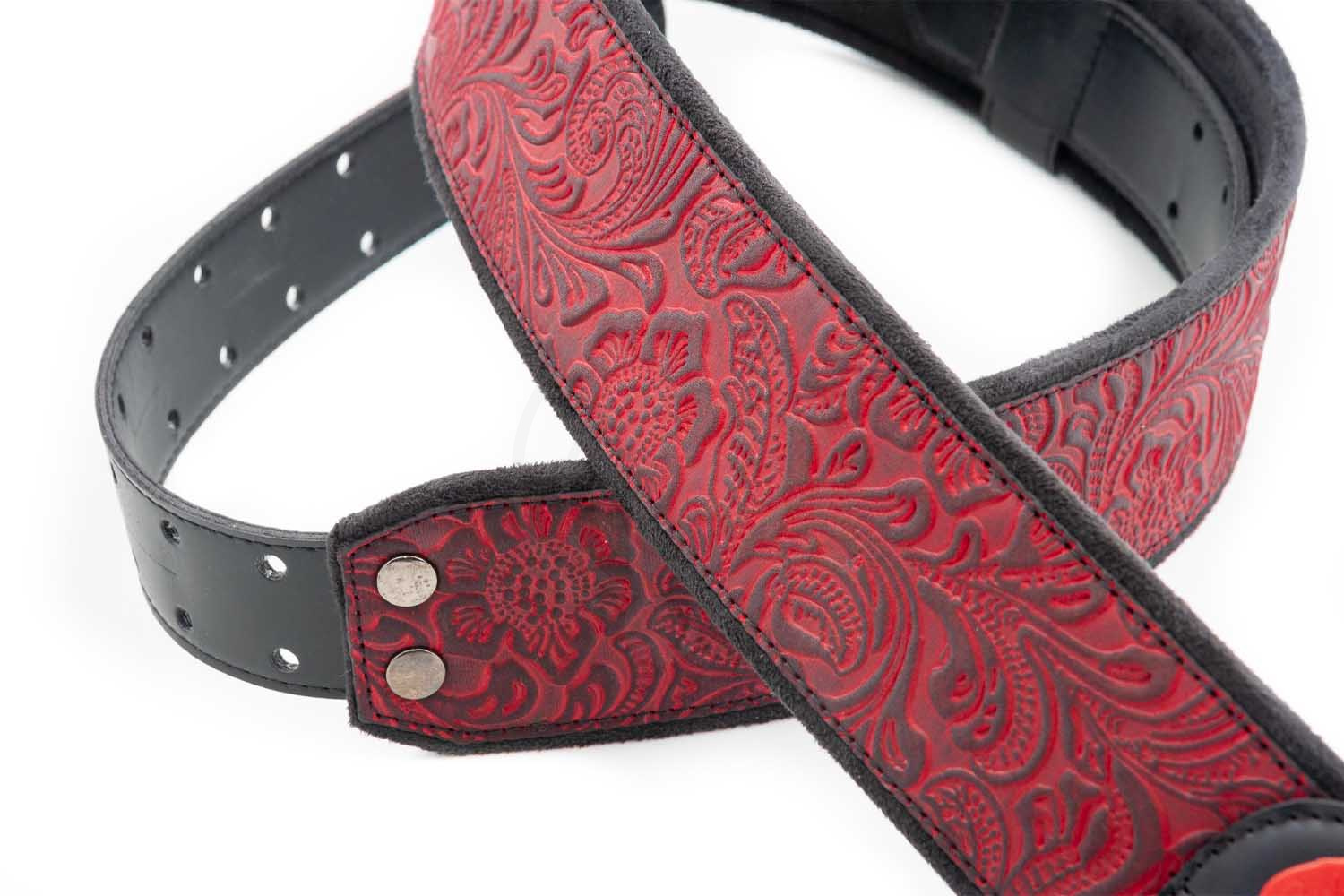 Ремень для гитары RightOn Straps Mojo Sandokan Red - Ремень для гитары - фото 8
