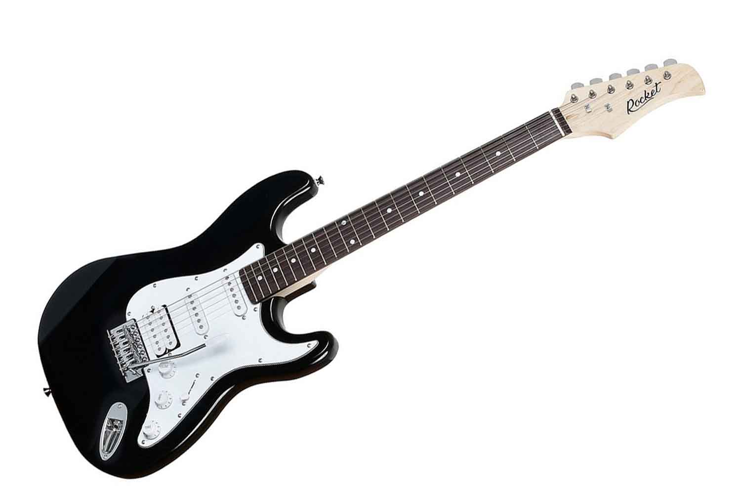 Электрогитара Stratocaster ROCKET ST-02 BK - электрогитара, корпус страт - фото 1