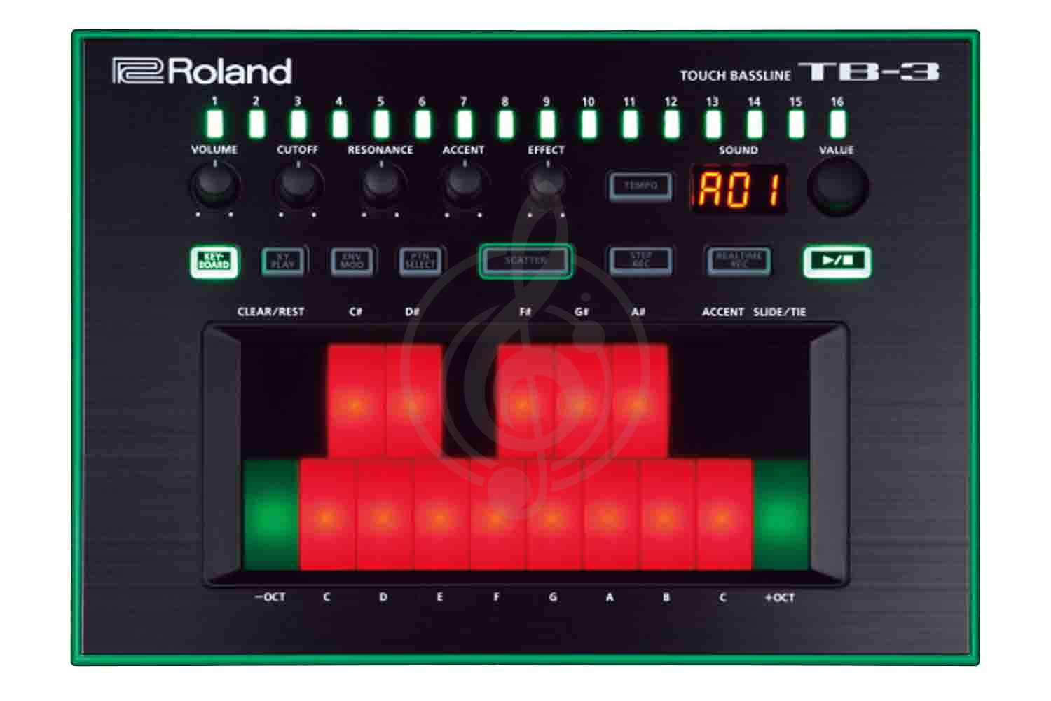 Грувбокс Roland - TB-3 | Сенсорный бас синтезатор - фото 1