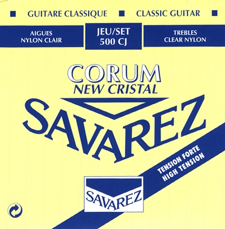 Струны для классической гитары SAVAREZ 500 CJ NEW CRISTAL CORUM Струны для классических гитар (30-34-41-29-34-44) - фото 1