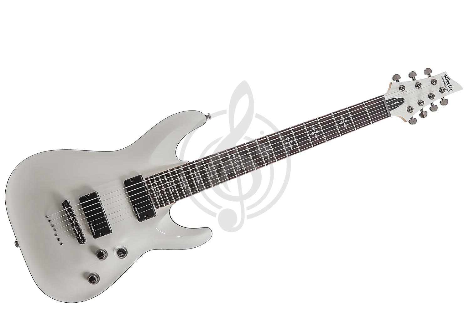 Электрогитара Stratocaster Schecter Demon-7 WH - электрогитара - фото 1