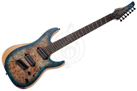 Электрогитара Stratocaster Schecter REAPER-7 Multiscale SSKYB - Электрогитара - фото 1